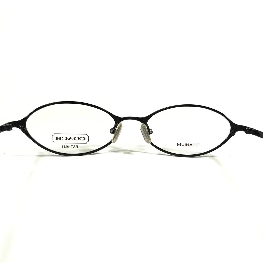 Coach Eyeglasses Frames AIMEE 402 BLACK Oval Round Full Rim 51-17-135 - Picture 7 of 10